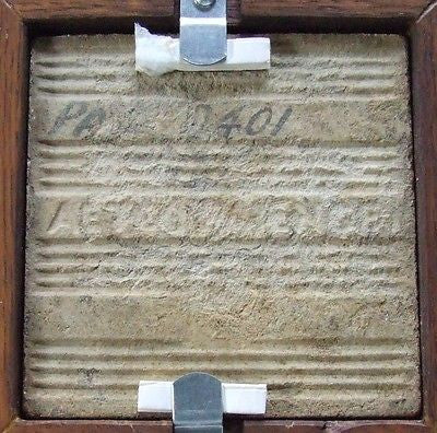 Framed AETCO Tile Nursery Rhyme Little Miss Muffet Arts & Crafts Pottery Mission