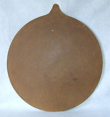 Vtg Display Sample Woman in Apron w/ Turkey Diner Style Die Cut Vinyl