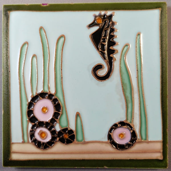 Wheeling Tile Seahorse Bungalow Bill Antiques