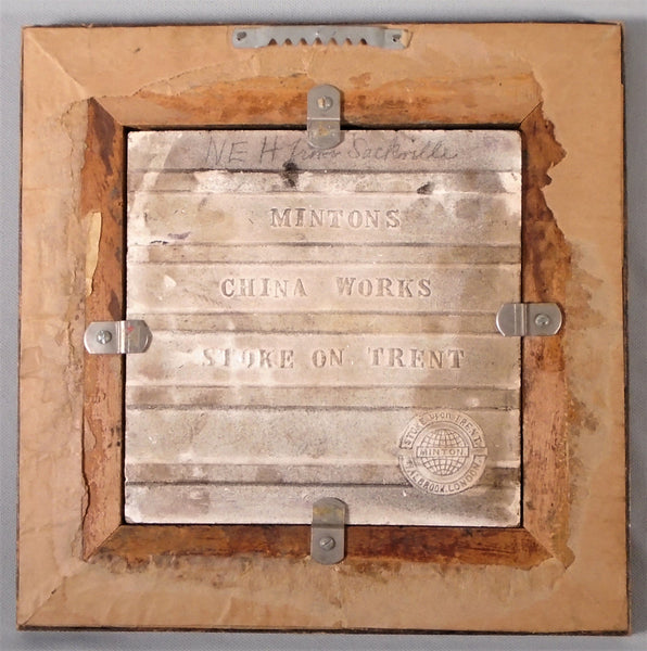 Minton Transfer Tile Farm Animals William Wise Bungalow Bill Antique