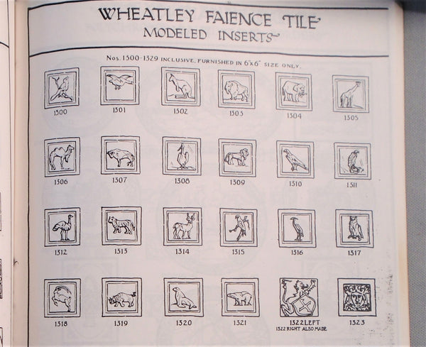 Wheatley Pottery Faience Tile of a Camel Bungalow Bill Antique