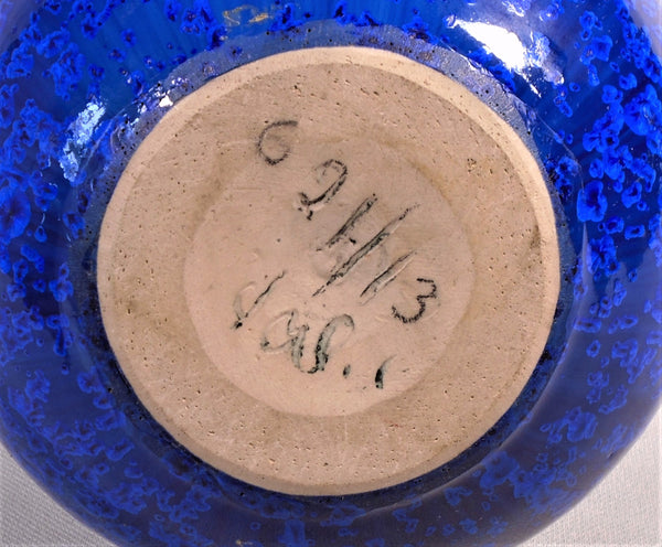 Wendelin Stahl Mid Century Modern Crystalline Cabinet Vase German Studio Pottery Bungalow Bill Antique