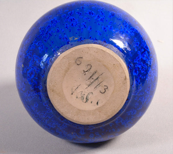 Wendelin Stahl Mid Century Modern Crystalline Cabinet Vase German Studio Pottery Bungalow Bill Antique