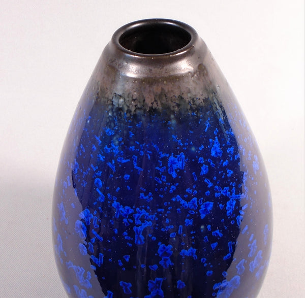 Wendelin Stahl Mid Century Modern Crystalline Cabinet Vase German Studio Pottery Bungalow Bill Antique