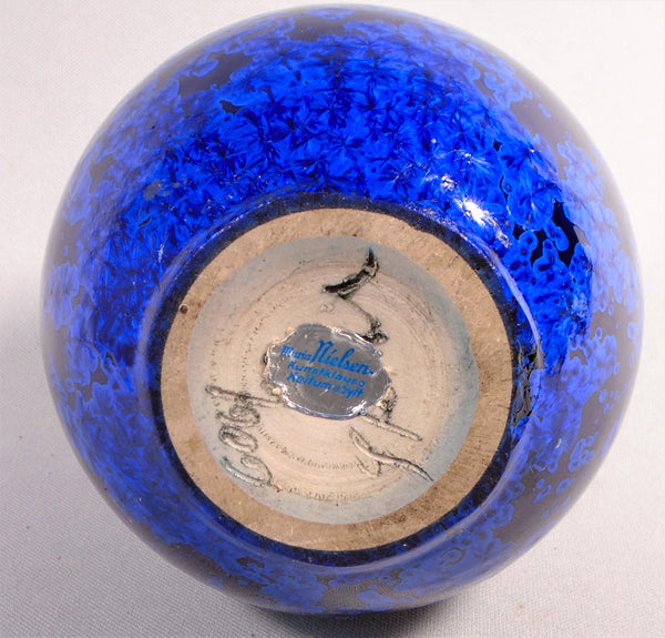 Wendelin Stahl Mid Century Modern Crystalline Cabinet Vase German Studio Pottery Bungalow Bill Antique