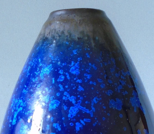 Wendelin Stahl Mid Century Modern Crystalline Cabinet Vase German Studio Pottery Bungalow Bill Antique