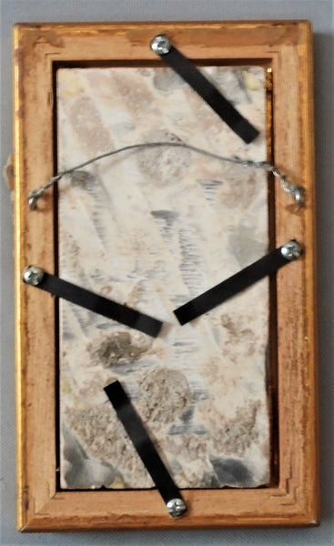 English Art Nouveau Tile Tubelined Yellow Flower Framed Bungalow Bill Antique