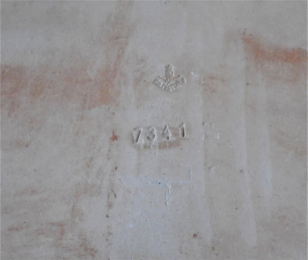 Karlsruhe Majolica Tile Red Poppies Bungalow Bill Antique