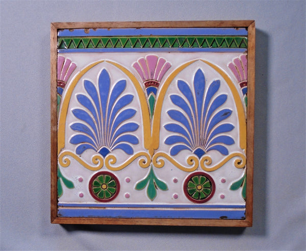 Minton Majolica Tile Bungalow Bill Antique