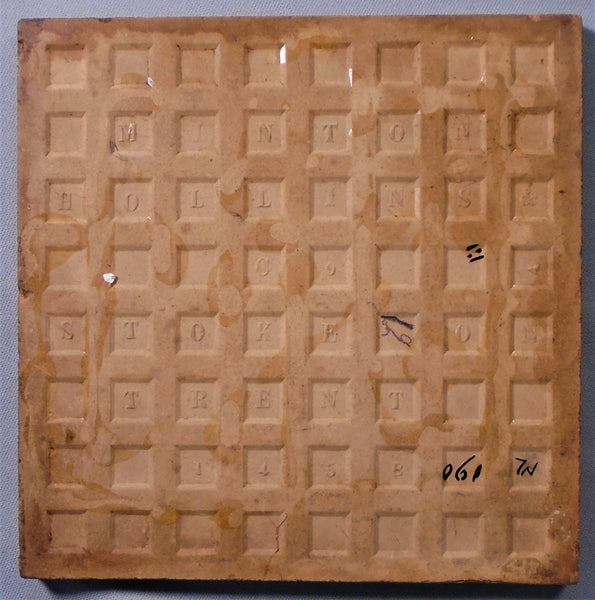 Minton Majolica Tile Bungalow Bill Antique