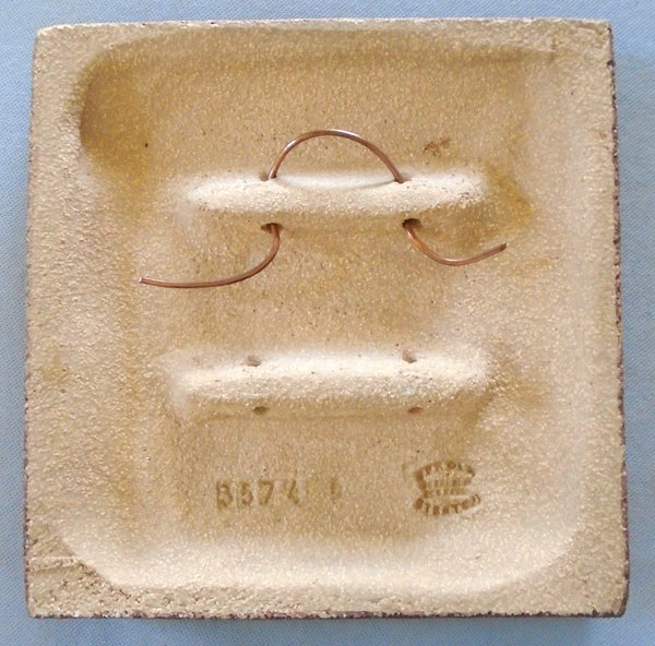Soholm Pottery Tile Wall Plaque Bungalow Bill Antique