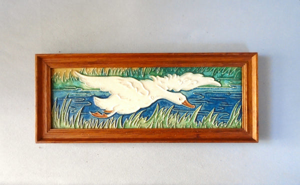 Porceleyne de Fles Royal Delft Tile Goose Bungalow Bill Antique