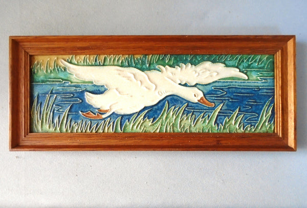 Porceleyne de Fles Royal Delft Tile Goose Bungalow Bill Antique