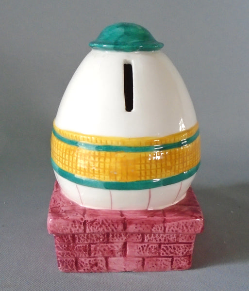Clay Art Humpty Dumpty Bank Bungalow Bill Antique
