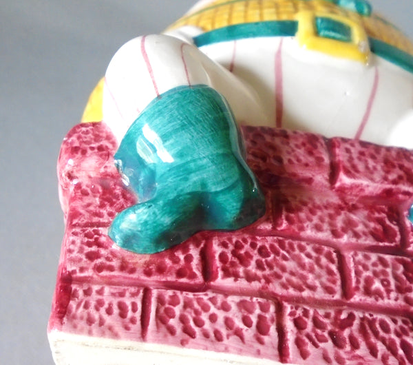 Clay Art Humpty Dumpty Bank Bungalow Bill Antique