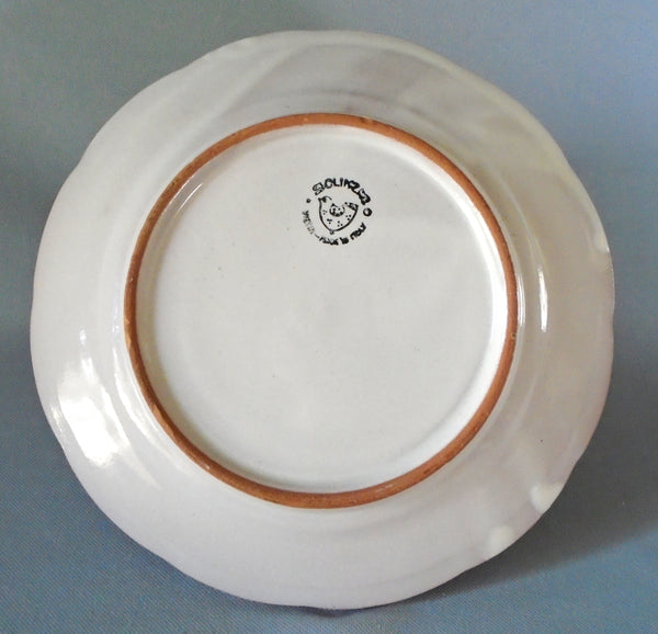 Solimene Vietri Ship Plate Bungalow Bill Antique