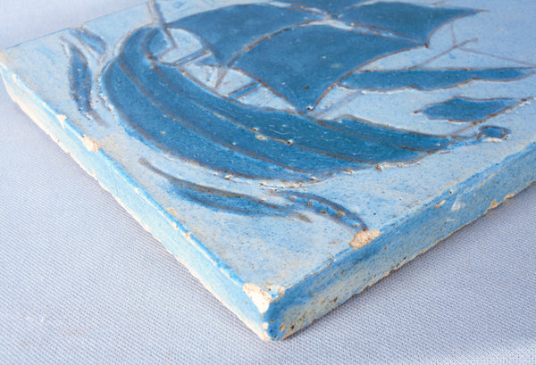 Volkmar Tile Ship Bungalow Bill Antiques