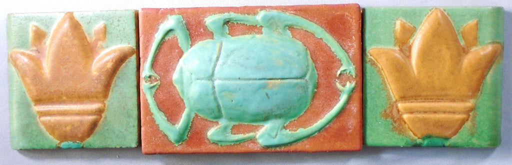 Owens Pottery Tile Egyptian Revival Arts and Crafts Bungalow Bill Antiques