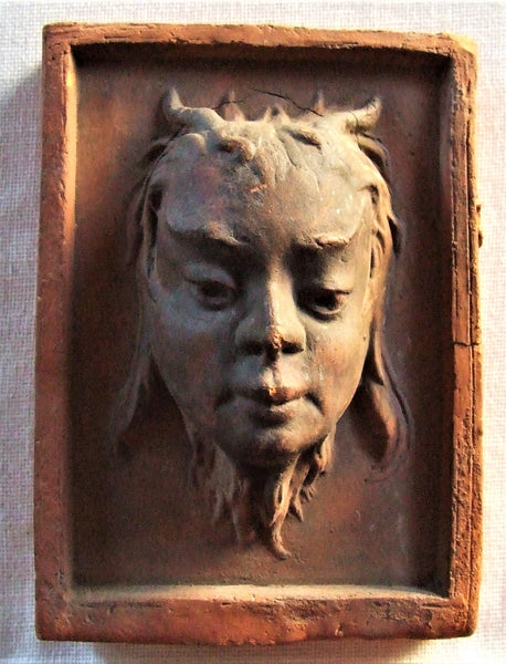 Enfield Pottery Art Tile Sprite Portrait