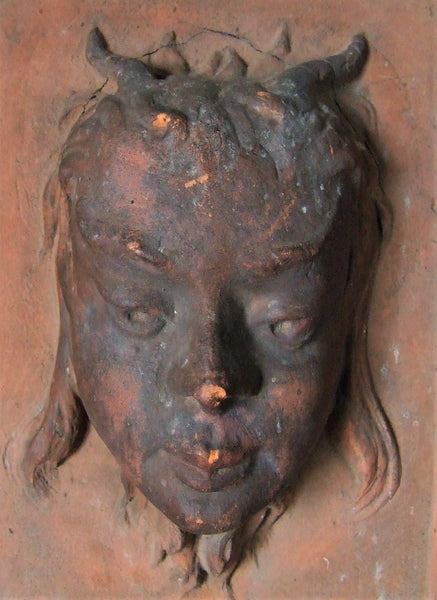 Enfield Pottery Art Tile Sprite Portrait