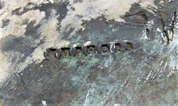 Amphora Pottery Statue Boy & Frog mark