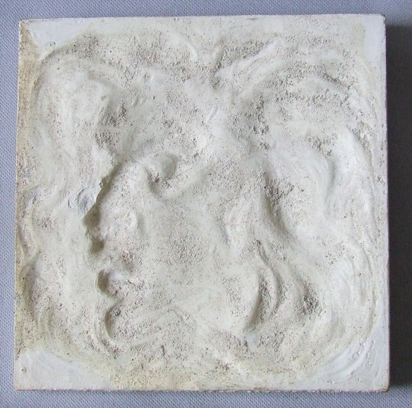 Antique Tile North Wind Faces by the International Tile and Trim Co of Brooklyn NY (1882 - 1888).