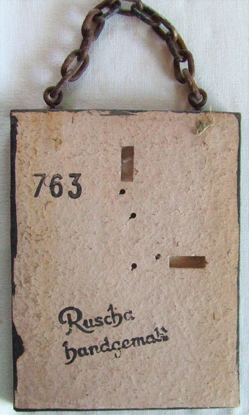 Ruscha West German Pottery Tile Flower