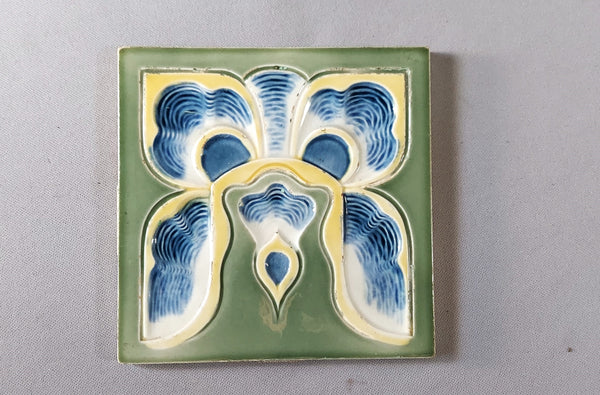 German Secessionist Tile by Tonwerk Offstein