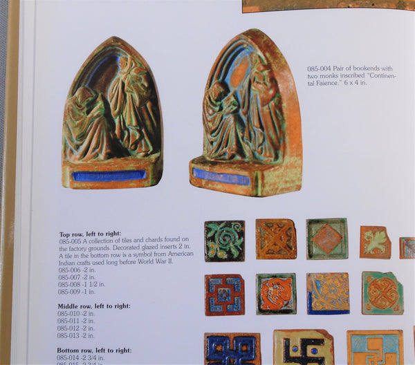 Continental Faience & Tile Co. Bookends "Solitude" Bungalow Bill Antique