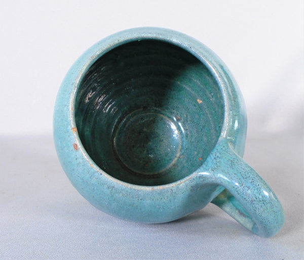 North State Carolina Pottery Chinese Blue Mug Southern Highlanders Bungalow Bill Antique