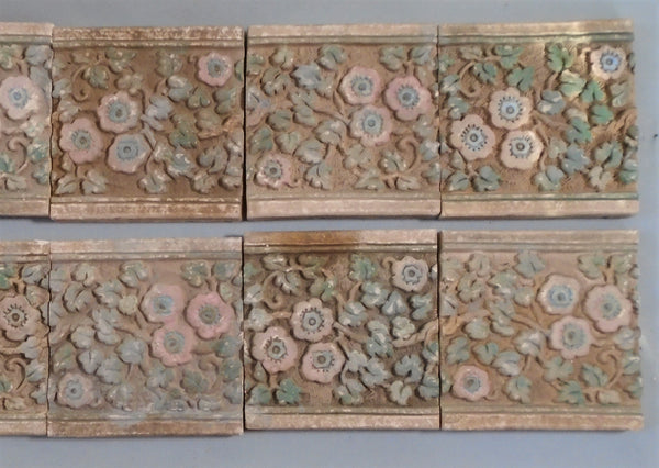 Claycraft Potteries Tiles Flower Border Bungalow Bill Antique