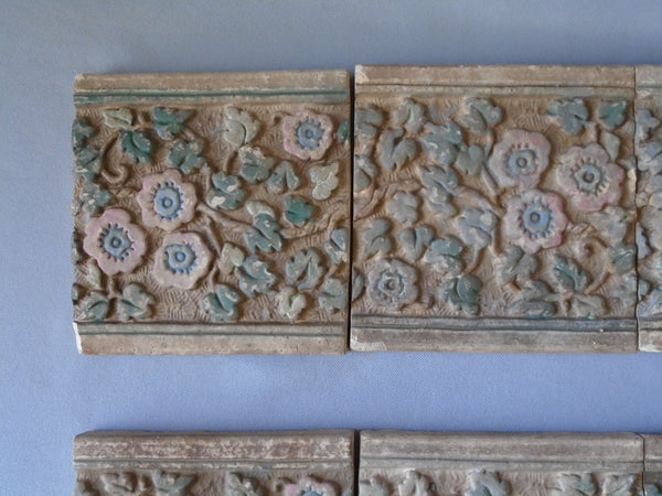 Claycraft Potteries Tiles Flower Border Bungalow Bill Antique