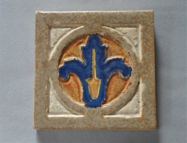 Flint Faience Tile Bungalow Bill antique