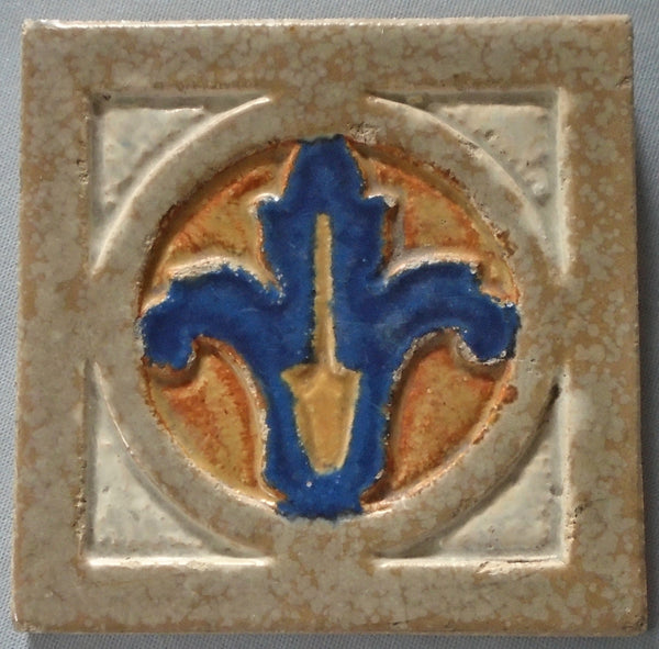 Flint Faience Tile Bungalow Bill antique