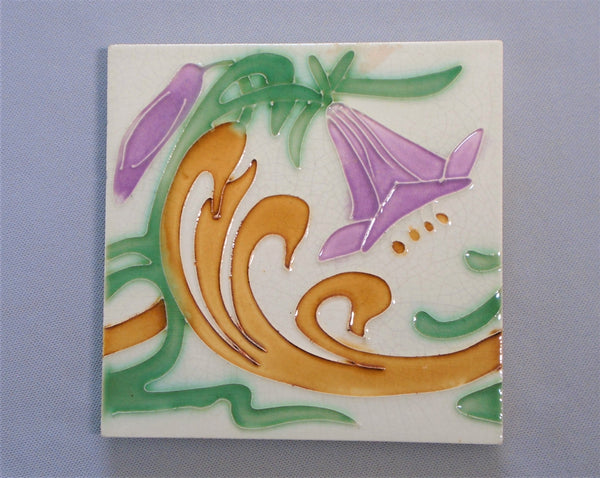 Le Glaive Art Nouveau Tile Bungalow Bill Antique