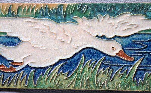 Porceleyne de Fles Royal Delft Tile Goose Bungalow Bill Antique