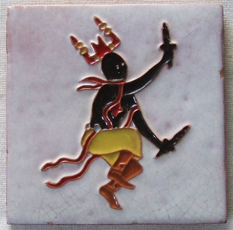 Desert House Lotz McKusick Gila Pottery Tile Corn Dancer